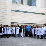 Profesionales del Hospital Universitario Clínico San Cecilio se concentran con motivo del Día Internacional contra la Violencia de Género