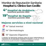 El Clínico San Cecilio, entre los 20 hospitales públicos con mejor reputación de España