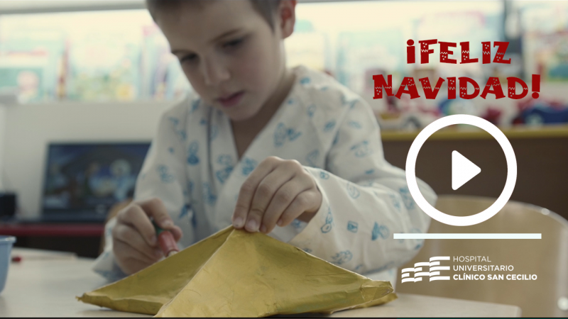 ‘Allí siempre es Navidad’, la felicitación navideña del Clínico San Cecilio para 2023