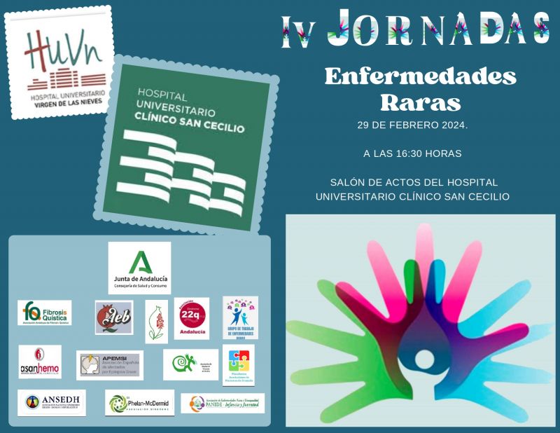 El Clínico San Cecilio acogerá el próximo 29 de febrero las IV Jornadas sobre Enfermedades Raras