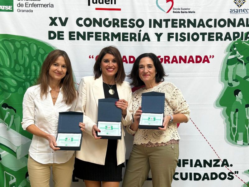Tres profesionales del Clínico San Cecilio, reconocidas en el XV Congreso Internacional de Enfermería y Fisioterapia