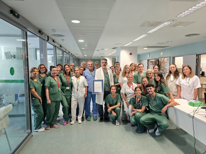 La UCI del Hospital Universitario Clínico San Cecilio alcanza el nivel de calidad ‘Excelente’, el máximo otorgado por la ACSA