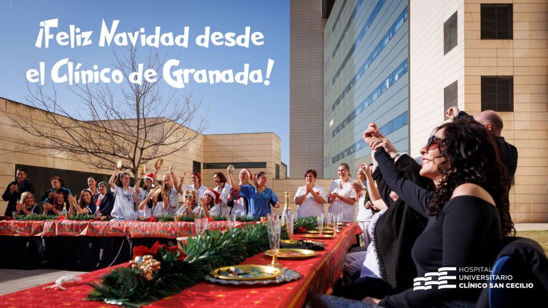 Profesionales y pacientes del Clínico San Cecilio felicitan la Navidad con el villancico ‘Cantando al niño