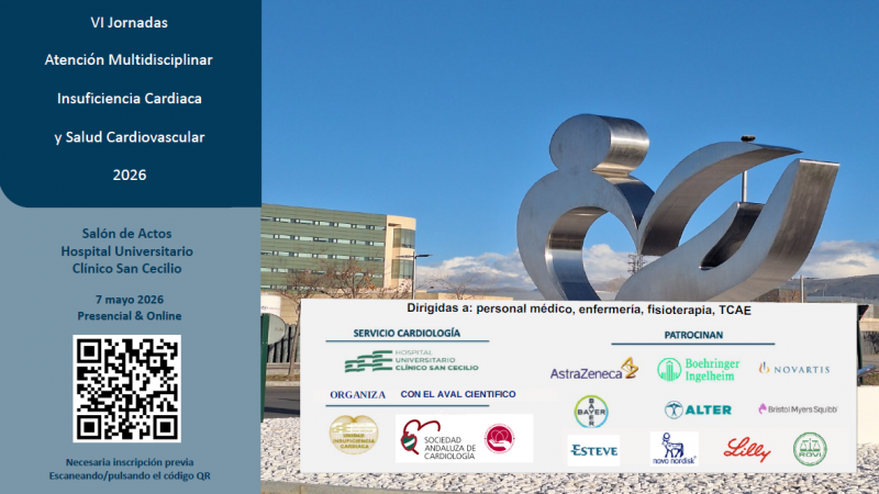 Abierto el plazo de inscripción en las VI Jornadas de Atención Multidisciplinar de la Insuficiencia Cardíaca y Salud Cardiovascular